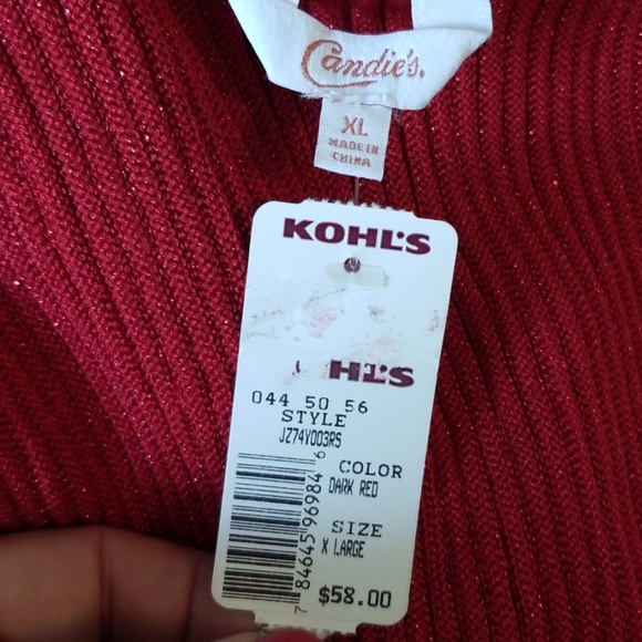 red sparkling sleeveless dress XL - Picture 4 of 5